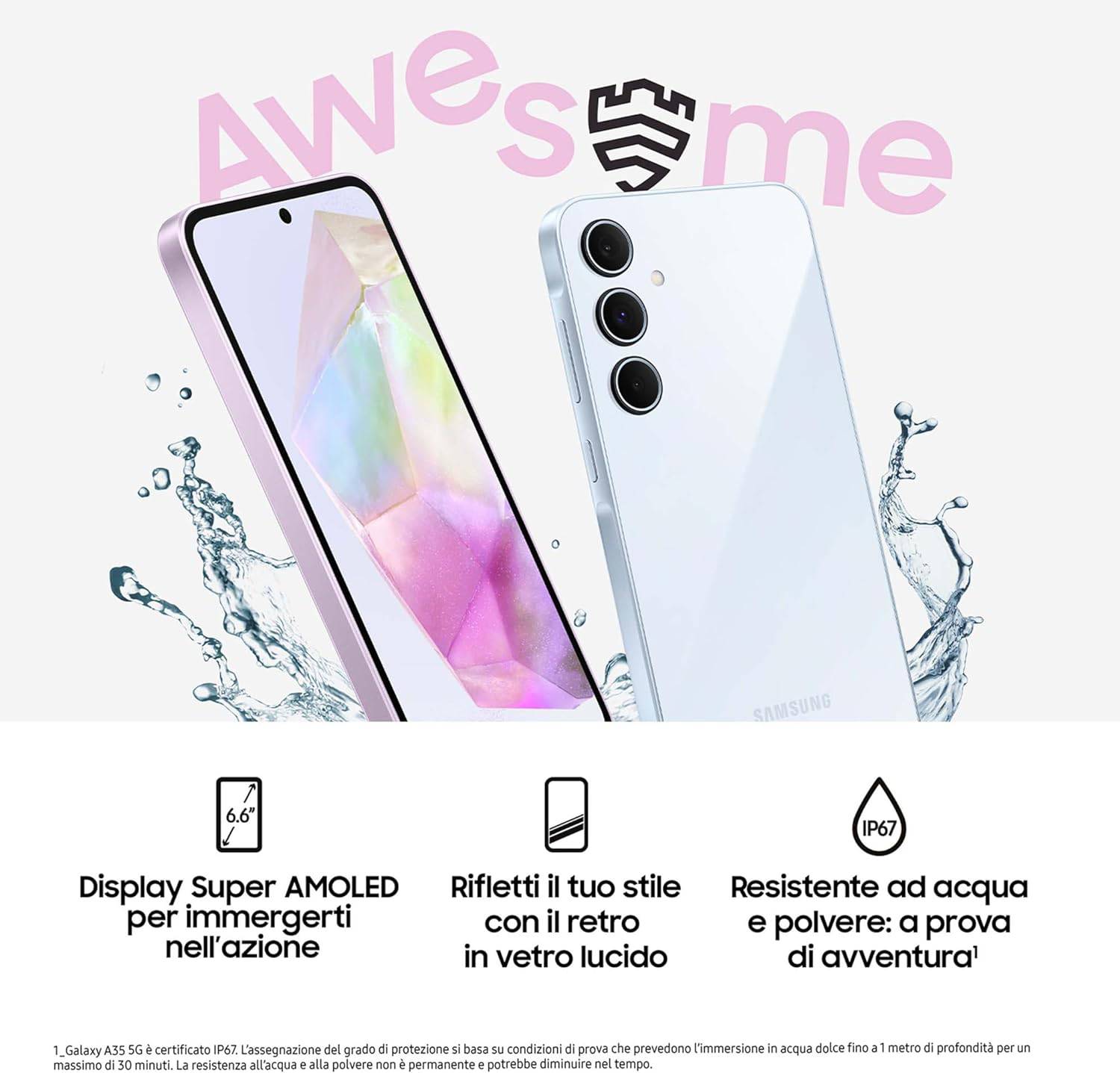SAMSUNG GALAXY A35 5G 8GB RAM 256GB DUAL SIM AWESOME LEMON + FREE COVER CLEAR CASE SAMSUNG GALAXY A35 5G 8GB RAM 256GB DUAL SIM AWESOME LEMON + FREE COVER CLEAR CASE
